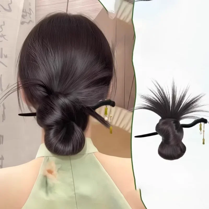 Synthetic Chignon Chinese Style Elegant Flower Bud Head Hair Clip Wig Simulated Natural Low Bun Hair Bags
Synthetic Chignon Chinese Style Elegant Flower Bud Head Hair Clip Wig Simulated Natural Low Bun Hair Bags