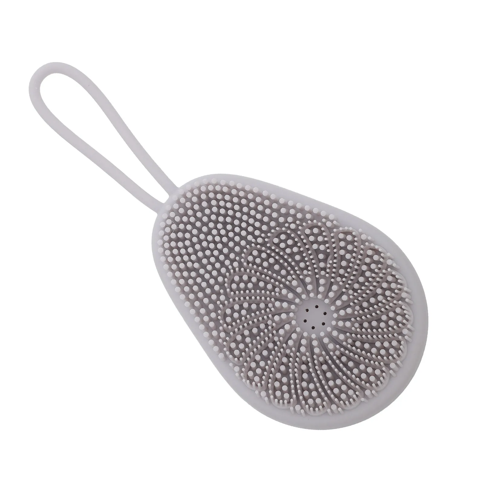 Мягкая силиконовая щетка-мочалка для тела светло-серого цвета с авокадо-дизайном, нежная отшелушивающая щетка для душа для чувствительной кожи
Мягкая силиконовая щетка-мочалка для тела светло-серого цвета с авокадо-дизайном, нежная отшелушивающая щетка для душа для чувствительной кожи