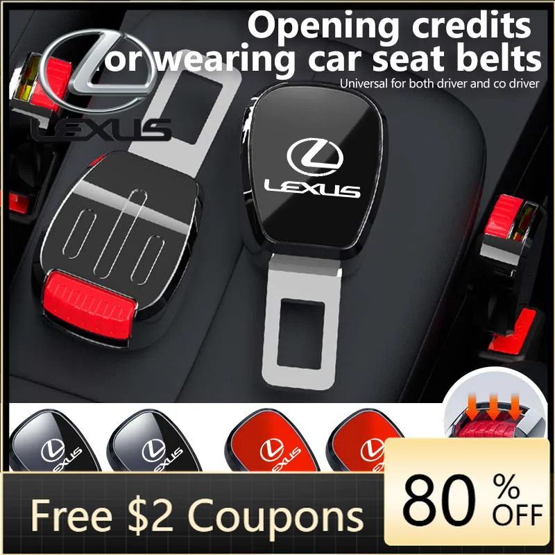 Emblems For Lexus Car Seat Belt Clip Extender Safety Seatbelt Extension Plug Auto Accessorie RX350 IS250 CT200h ES250 ES300h NX3
Emblems For Lexus Car Seat Belt Clip Extender Safety Seatbelt Extension Plug Auto Accessorie RX350 IS250 CT200h ES250 ES300h NX3