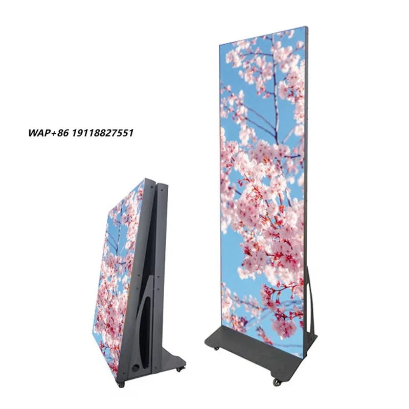 P2.5 Foldable LED Poster Screen Portable Advertising Player Mobile Smart Digital Signage Display for Exhibition OEM
P2.5 Foldable LED Poster Screen Portable Advertising Player Mobile Smart Digital Signage Display for Exhibition OEM