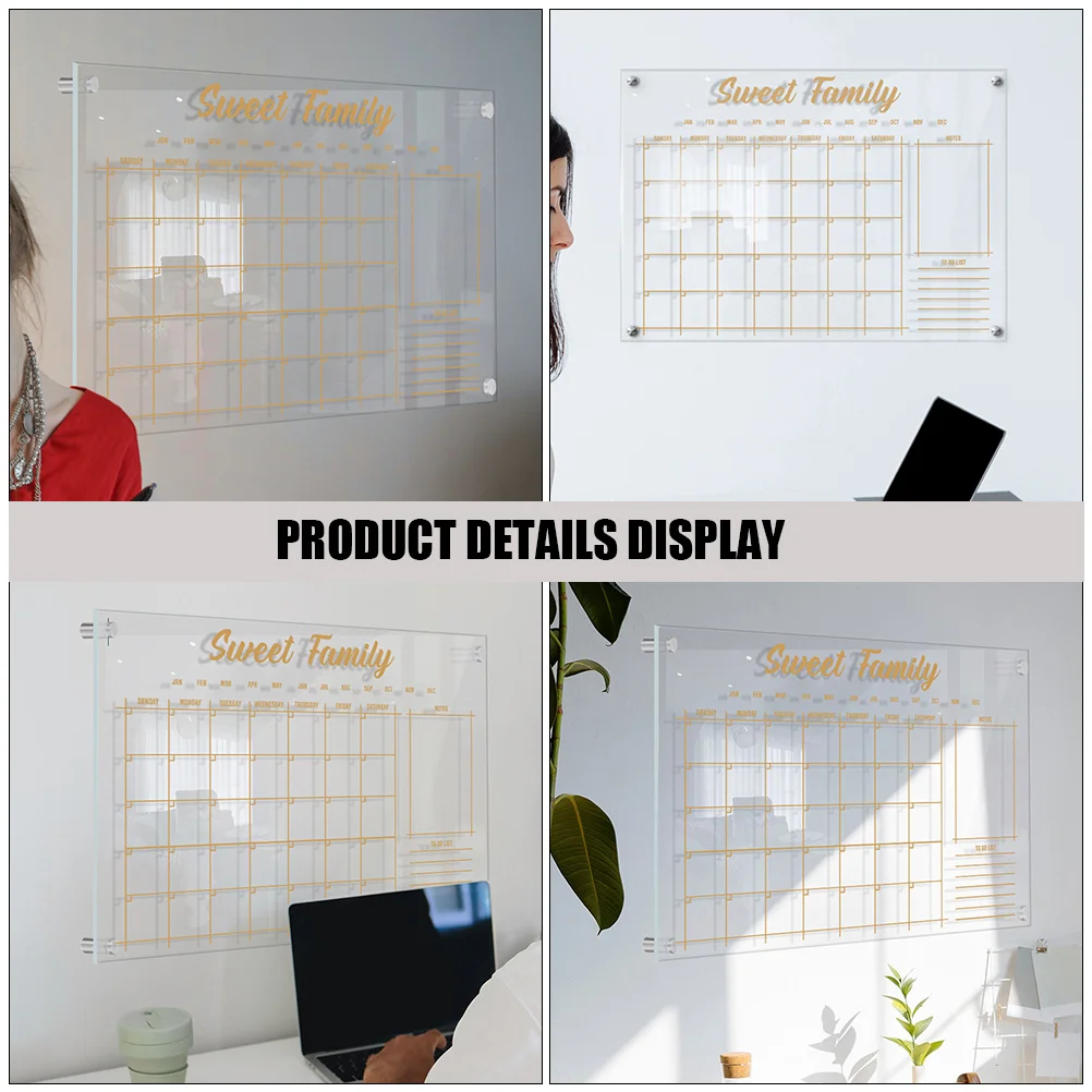 Acrylic Weekly Planning Memo Board Hanging Transparent Dry Erase Board Erasable Message Organizer School Supply
Acrylic Weekly Planning Memo Board Hanging Transparent Dry Erase Board Erasable Message Organizer School Supply