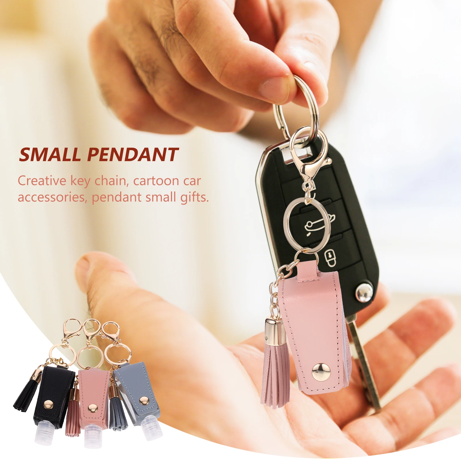 3 Pcs H Bottle Cover Keychain Small Travel Containers Empty Bottles for Bags Keys PU Material Christmas Gifts
3 Pcs H Bottle Cover Keychain Small Travel Containers Empty Bottles for Bags Keys PU Material Christmas Gifts