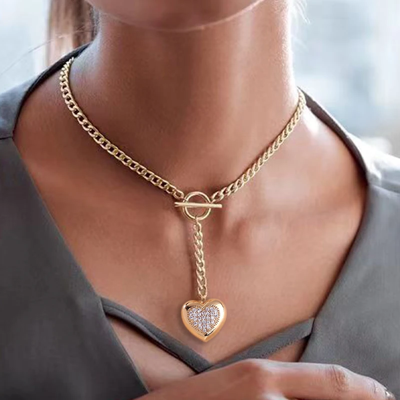 Ot Buckle Y-Shaped Sweater Chain Heart Zircon Pendant Necklace Concert Party Vacation Versatile Elegant Unique Sweet Necklace
Ot Buckle Y-Shaped Sweater Chain Heart Zircon Pendant Necklace Concert Party Vacation Versatile Elegant Unique Sweet Necklace