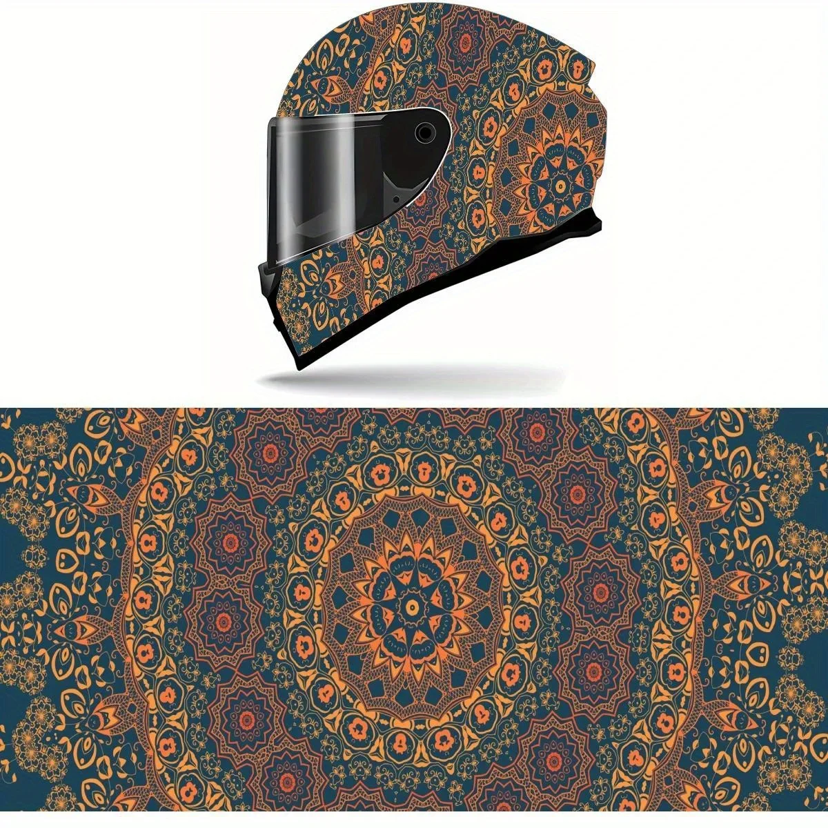 Mandala Pattern Vintage Elements Full Helmet Wrap Sticker Motorcycle Helmet Racing Graphic Decal Vinyl Wrap Helmet Decor Sticker
Mandala Pattern Vintage Elements Full Helmet Wrap Sticker Motorcycle Helmet Racing Graphic Decal Vinyl Wrap Helmet Decor Sticker