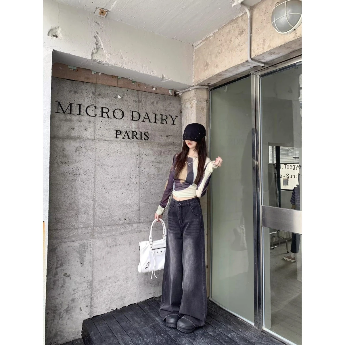 High Waist Straight Leg Jeans Women's Summer 2026 New Loose Fit Slimming Wide Leg Pants High Street Retro Black Grey Denim
High Waist Straight Leg Jeans Women's Summer 2026 New Loose Fit Slimming Wide Leg Pants High Street Retro Black Grey Denim