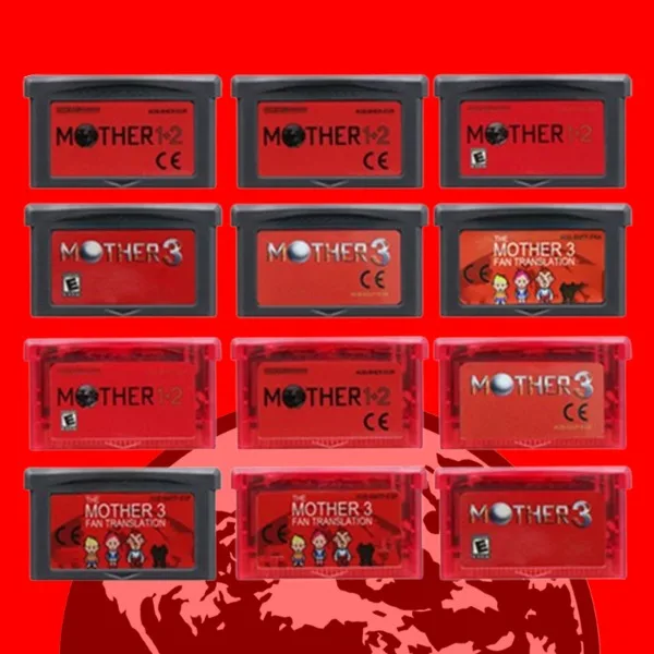 GBA Mother Series Game Cartridge1 2 3 USA/EUR/ESP/FRA Version Gray Red Shell for GBA/SP
GBA Mother Series Game Cartridge1 2 3 USA/EUR/ESP/FRA Version Gray Red Shell for GBA/SP