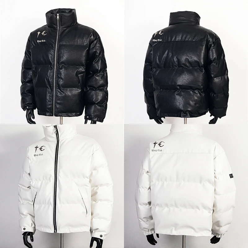 Thug Club Мужская и женская зимняя тяжелая кожаная куртка Американский тренд TC с металлическим логотипом Высокая уличная повседневная теплая стеганая куртка
Thug Club Мужская и женская зимняя тяжелая кожаная куртка Американский тренд TC с металлическим логотипом Высокая уличная повседневная теплая стеганая куртка