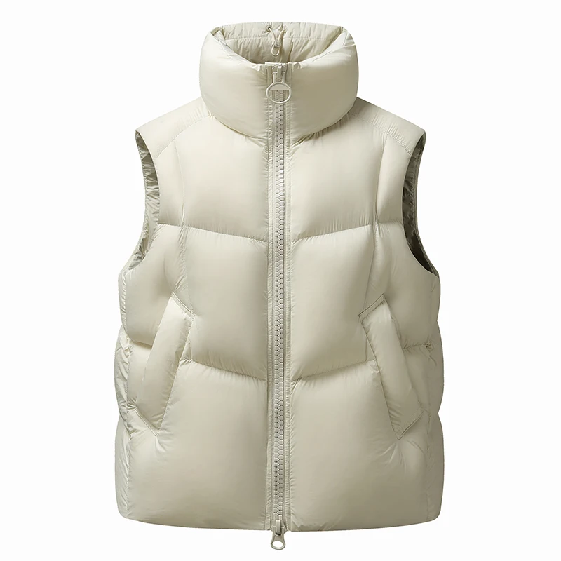 High-End 95 Du down Puffer Vest Thiened Stand Collar Couples Sle Winter Warm Casual Youth Zipper Pure Color Faion Urban
High-End 95 Du down Puffer Vest Thiened Stand Collar Couples Sle Winter Warm Casual Youth Zipper Pure Color Faion Urban