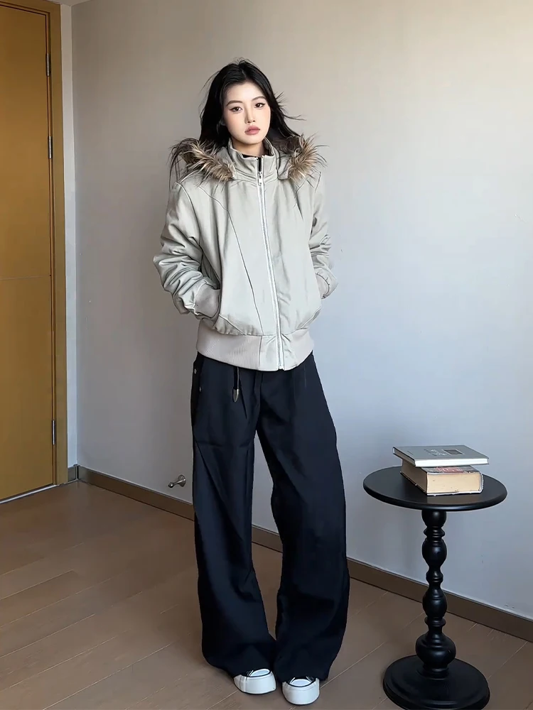 Men's Hooded Jaet Plu Lined Thiened Winter Coat Cotton down Jaet American Sle Warmth ey Color with Fur Collar
Men's Hooded Jaet Plu Lined Thiened Winter Coat Cotton down Jaet American Sle Warmth ey Color with Fur Collar