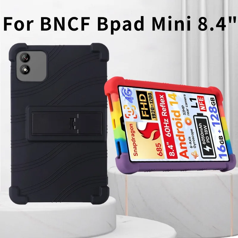 Case for BNCF Bpad Mini 8.4" Cover Kids Friendly Soft Silicone Adjustable Stand Cover
Case for BNCF Bpad Mini 8.4" Cover Kids Friendly Soft Silicone Adjustable Stand Cover
