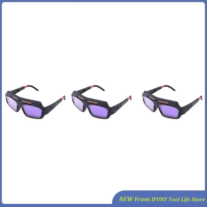 3Pc Solar Powered Auto Darkening Welding Mask Helmet Goggles Welder Glasses Arc Anti-Shock Lens For Eye Protection New
3Pc Solar Powered Auto Darkening Welding Mask Helmet Goggles Welder Glasses Arc Anti-Shock Lens For Eye Protection New