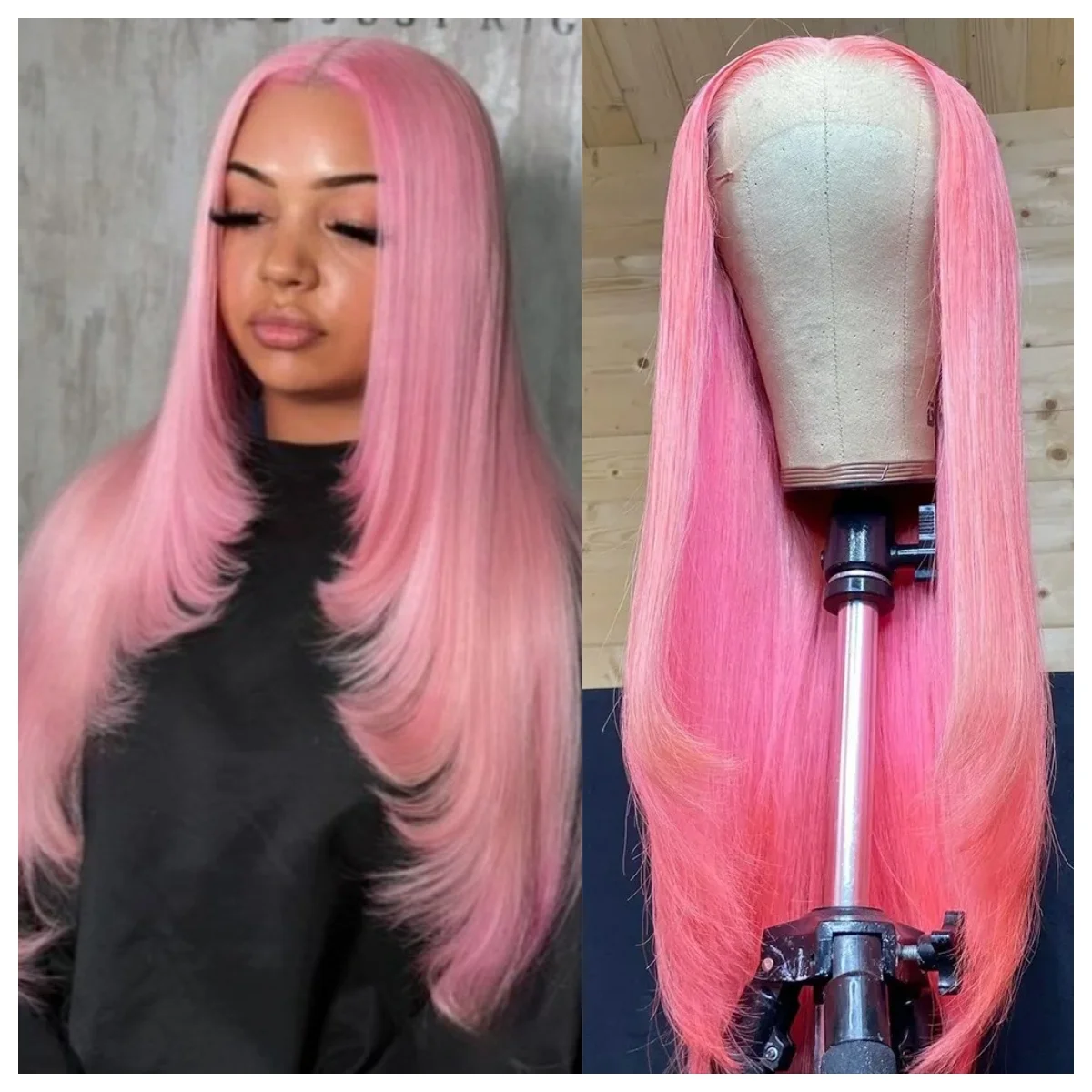 Pink Wig Layered Cut Straight Lace Front Wigs 13x4 HD Lace Frontal Wig Synthetic Pre Plucked Natural Hairline Daily Use Cosplay
Pink Wig Layered Cut Straight Lace Front Wigs 13x4 HD Lace Frontal Wig Synthetic Pre Plucked Natural Hairline Daily Use Cosplay