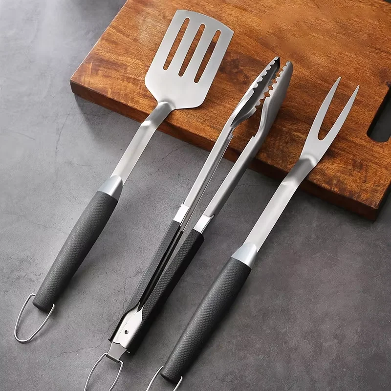 Outdoor barbecue charcoal stove three-piece set stainless steel tools household plastic handle barbecue fork shovel clip easy
Outdoor barbecue charcoal stove three-piece set stainless steel tools household plastic handle barbecue fork shovel clip easy