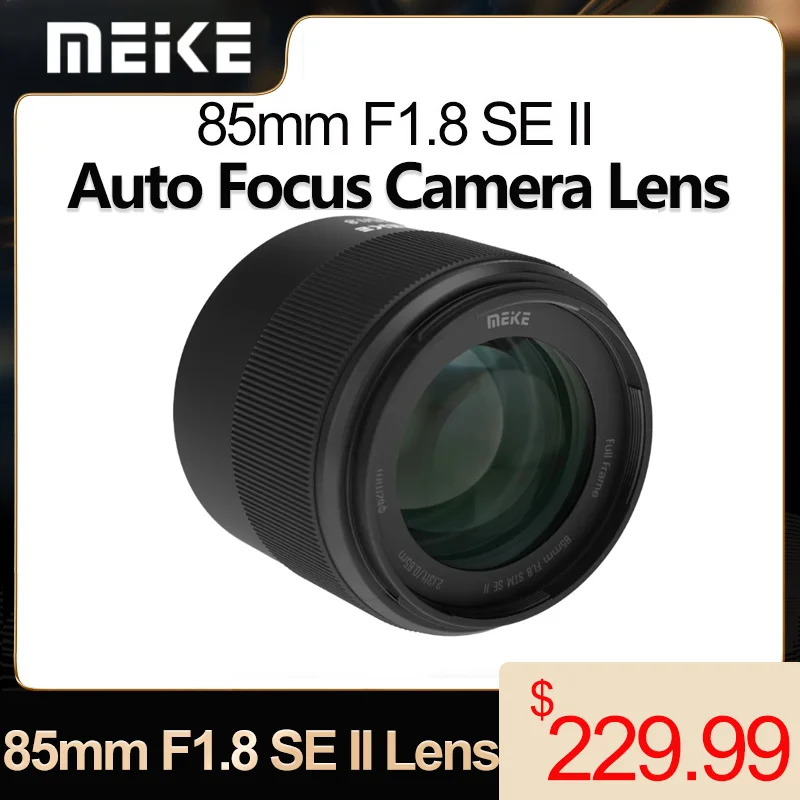 Объектив Meke 85mm F1.8 SE II с автофокусом, полнокадровый, асферический, средний телеобъектив для портретной съемки, для Nikon F и Canon EOS EF Mount
Объектив Meke 85mm F1.8 SE II с автофокусом, полнокадровый, асферический, средний телеобъектив для портретной съемки, для Nikon F и Canon EOS EF Mount
