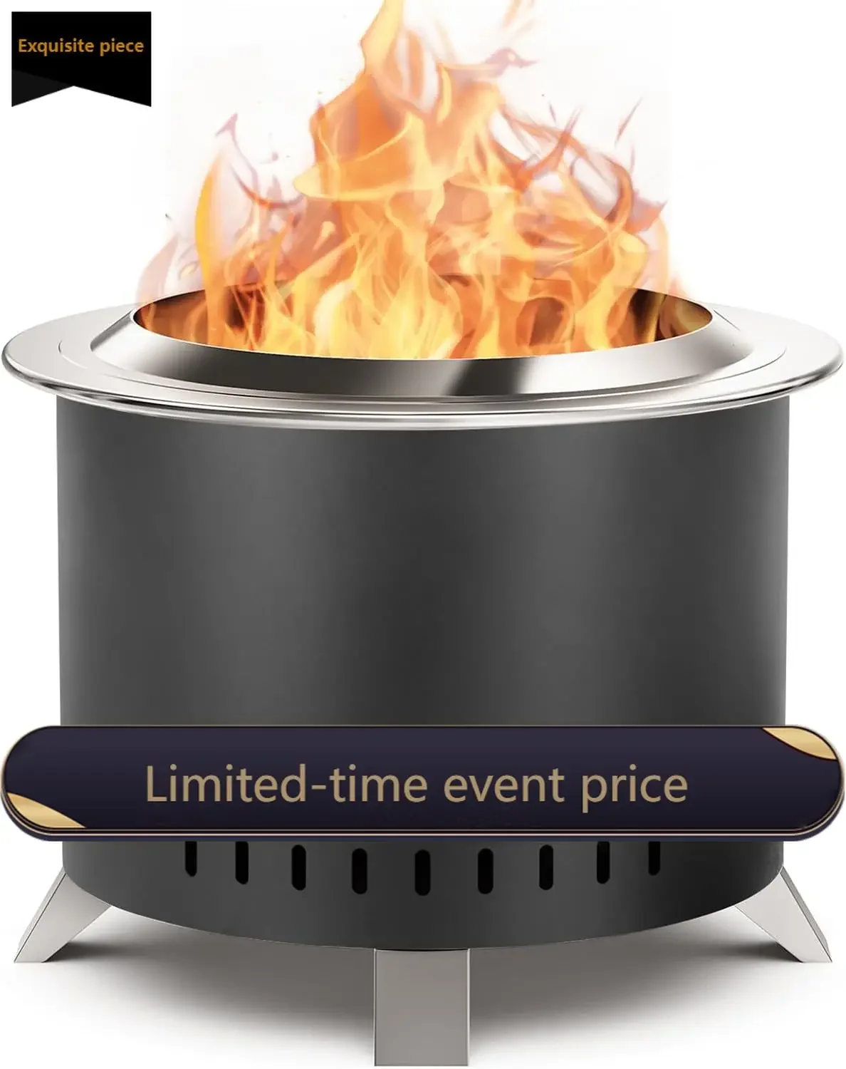Black 22 Inch Stainless Steel Outdoor Wood Burning Fire Pit Cover Smokeless Firepits Backyard Patio Garden Camping Bonfire
Black 22 Inch Stainless Steel Outdoor Wood Burning Fire Pit Cover Smokeless Firepits Backyard Patio Garden Camping Bonfire