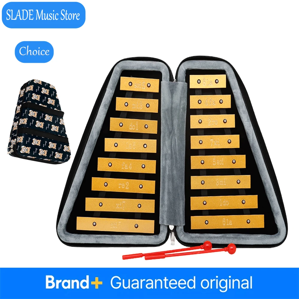 SLADE 16 Tone Bell Lyre Metallic Tone Crisp & Bright Percussion Instrument Accessories Suitable for Beginners Tools
SLADE 16 Tone Bell Lyre Metallic Tone Crisp & Bright Percussion Instrument Accessories Suitable for Beginners Tools