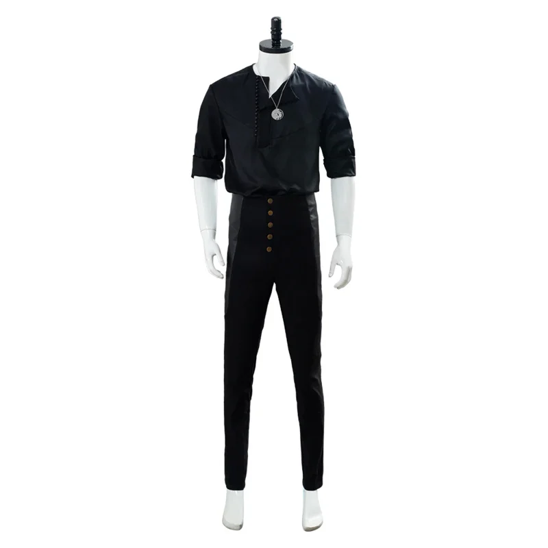 Film Rivia's Geralt Role Play Costume Casual Shirt Men's Black Suit Halloween Carnival Performance Costume
Film Rivia's Geralt Role Play Costume Casual Shirt Men's Black Suit Halloween Carnival Performance Costume