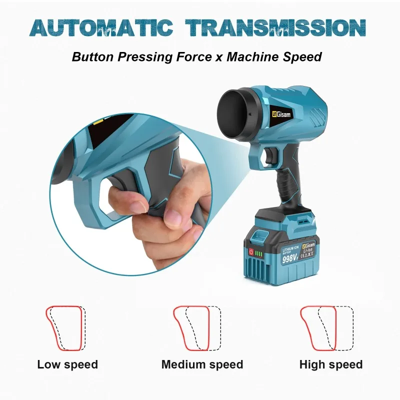 【Hot Item】 Brushless Electric Turbo Fan Cordless Leaf Air Blower Turbo Jet Fan Handheld Dust Blowing Tool For 18V Battery
【Hot Item】 Brushless Electric Turbo Fan Cordless Leaf Air Blower Turbo Jet Fan Handheld Dust Blowing Tool For 18V Battery
