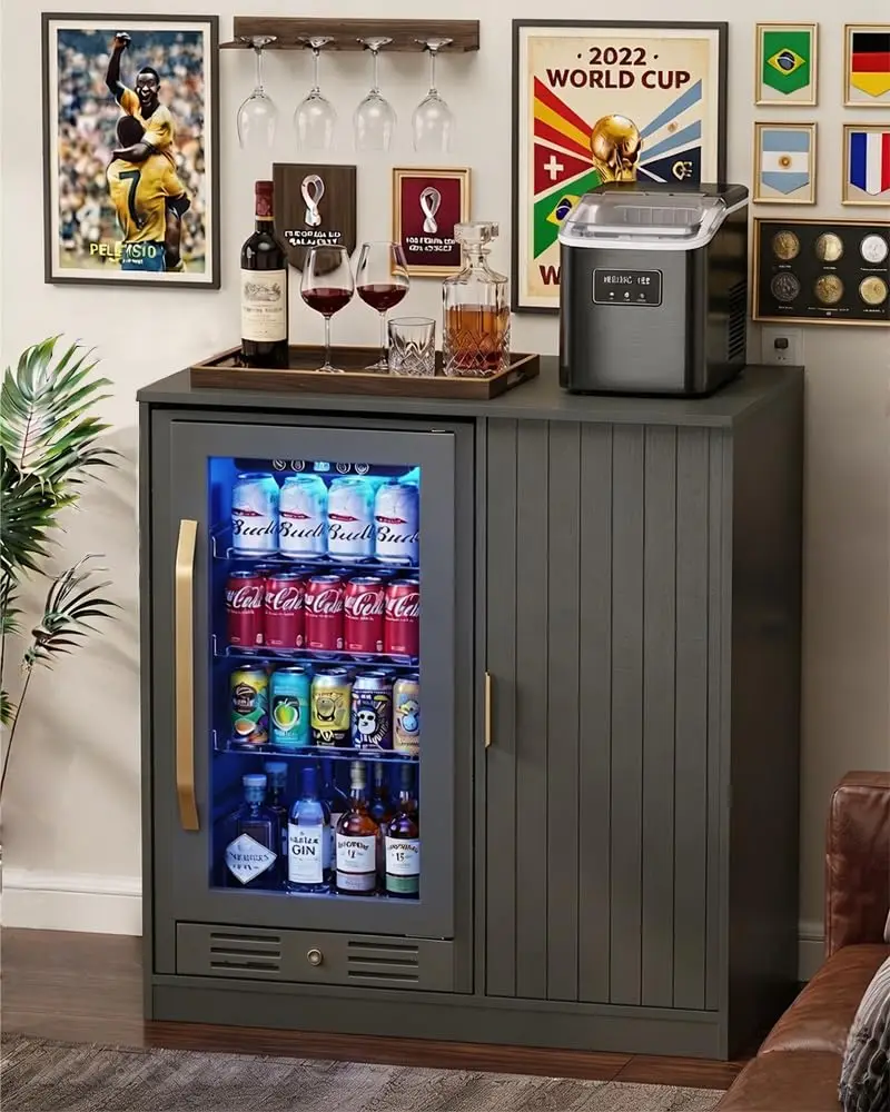 Wine Bar Cabinet with Fridge Space, Snack Bar Cabinet with Power Outlet, Fluted Coffee Bar with Adjustable Shelf, Customized
Wine Bar Cabinet with Fridge Space, Snack Bar Cabinet with Power Outlet, Fluted Coffee Bar with Adjustable Shelf, Customized