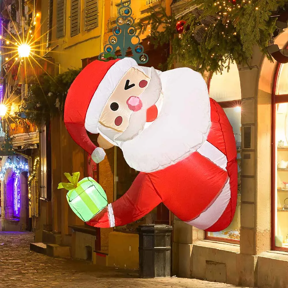 6.5/6/5FT Inflatables Climbing Santa Claus Hold Present Bag Christmas Outdoor Decoration Inflatable Inverted Santa Claus Plane
6.5/6/5FT Inflatables Climbing Santa Claus Hold Present Bag Christmas Outdoor Decoration Inflatable Inverted Santa Claus Plane