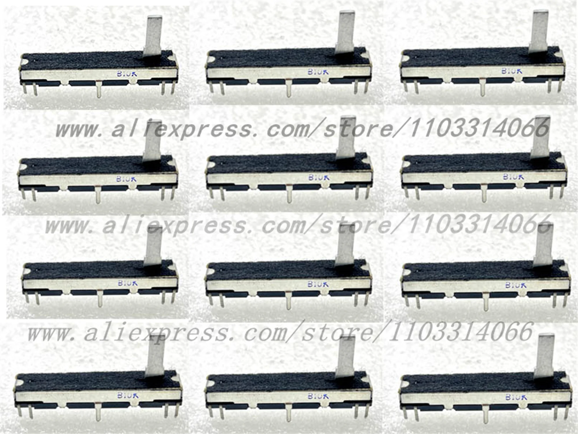 12pcs high-quality 45MM straight slide potentiometer B10K * 2 shaft length 15MM side 8-pin CT-677 electronic organ top
12pcs high-quality 45MM straight slide potentiometer B10K * 2 shaft length 15MM side 8-pin CT-677 electronic organ top