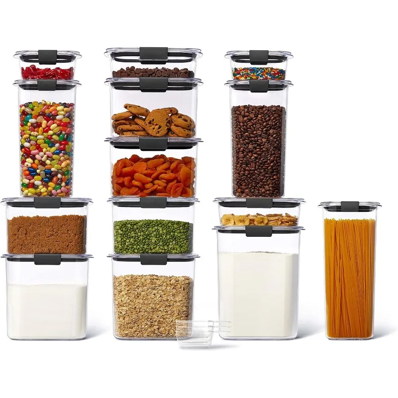 14-Piece Food Storage Container Set with Scoops, Airtight, BPA-Free, for Kitchen and Pantry Organization
14-Piece Food Storage Container Set with Scoops, Airtight, BPA-Free, for Kitchen and Pantry Organization