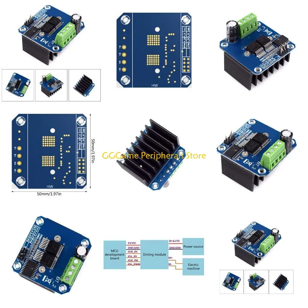 U55B BTS7960 43A Current Limit Control Motor Driver Module for Computer Board Car Motor Driver Module
U55B BTS7960 43A Current Limit Control Motor Driver Module for Computer Board Car Motor Driver Module