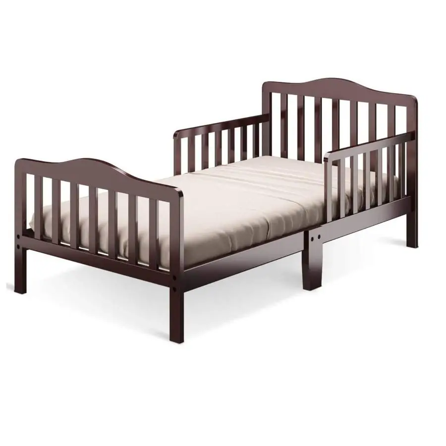 Детская кровать, классическая деревянная кровать для малышей с двойным защитным ограждением, низкая конструкция, деревянные ламели, подходит для полноразмерных матрасов.
Детская кровать, классическая деревянная кровать для малышей с двойным защитным ограждением, низкая конструкция, деревянные ламели, подходит для полноразмерных матрасов.