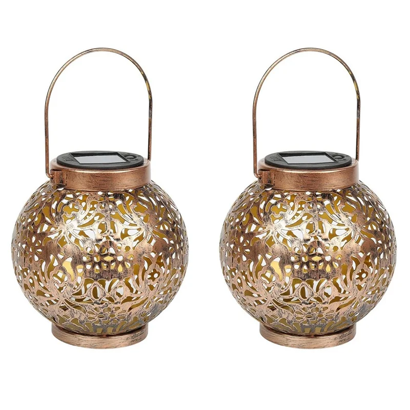 New 2 Pack Solar Lantern for Outdoors, Metal Solar Lights Solar Lantern Warm White IP55 Waterproof Hanging Garden Decoration
New 2 Pack Solar Lantern for Outdoors, Metal Solar Lights Solar Lantern Warm White IP55 Waterproof Hanging Garden Decoration