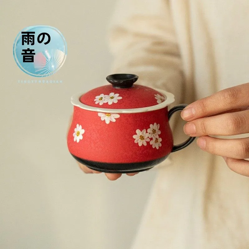 Red Hawthorn Hand-Painted Cerc Tea Cup with Daisy Pattern Underglaze for Gongfu Tea Office Use Tea Set Traditional Chinese...
Red Hawthorn Hand-Painted Cerc Tea Cup with Daisy Pattern Underglaze for Gongfu Tea Office Use Tea Set Traditional Chinese...