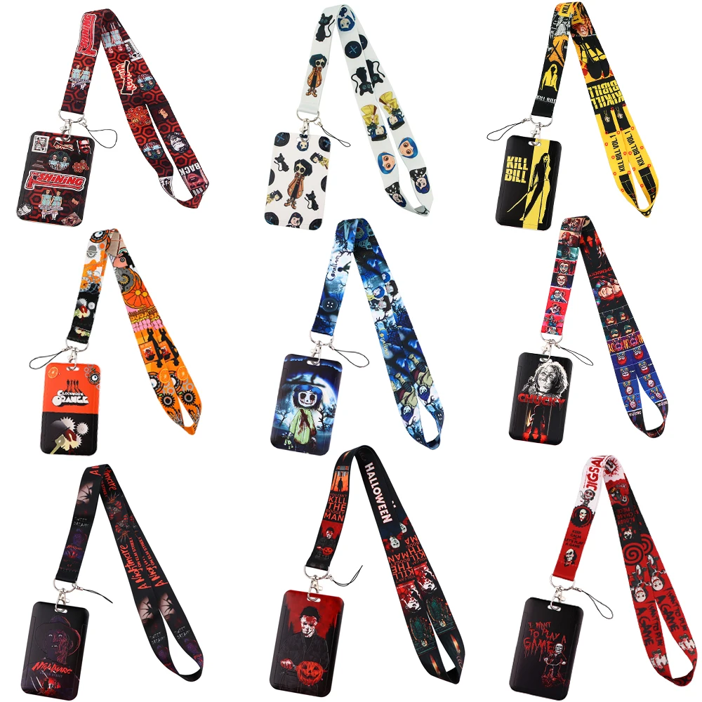 CB1070 Horror Killers Movie Cartoon Halloween Fashion Lanyards Bus ID Name Work Card Holders Accessories Decorations Kids Gifts
CB1070 Horror Killers Movie Cartoon Halloween Fashion Lanyards Bus ID Name Work Card Holders Accessories Decorations Kids Gifts