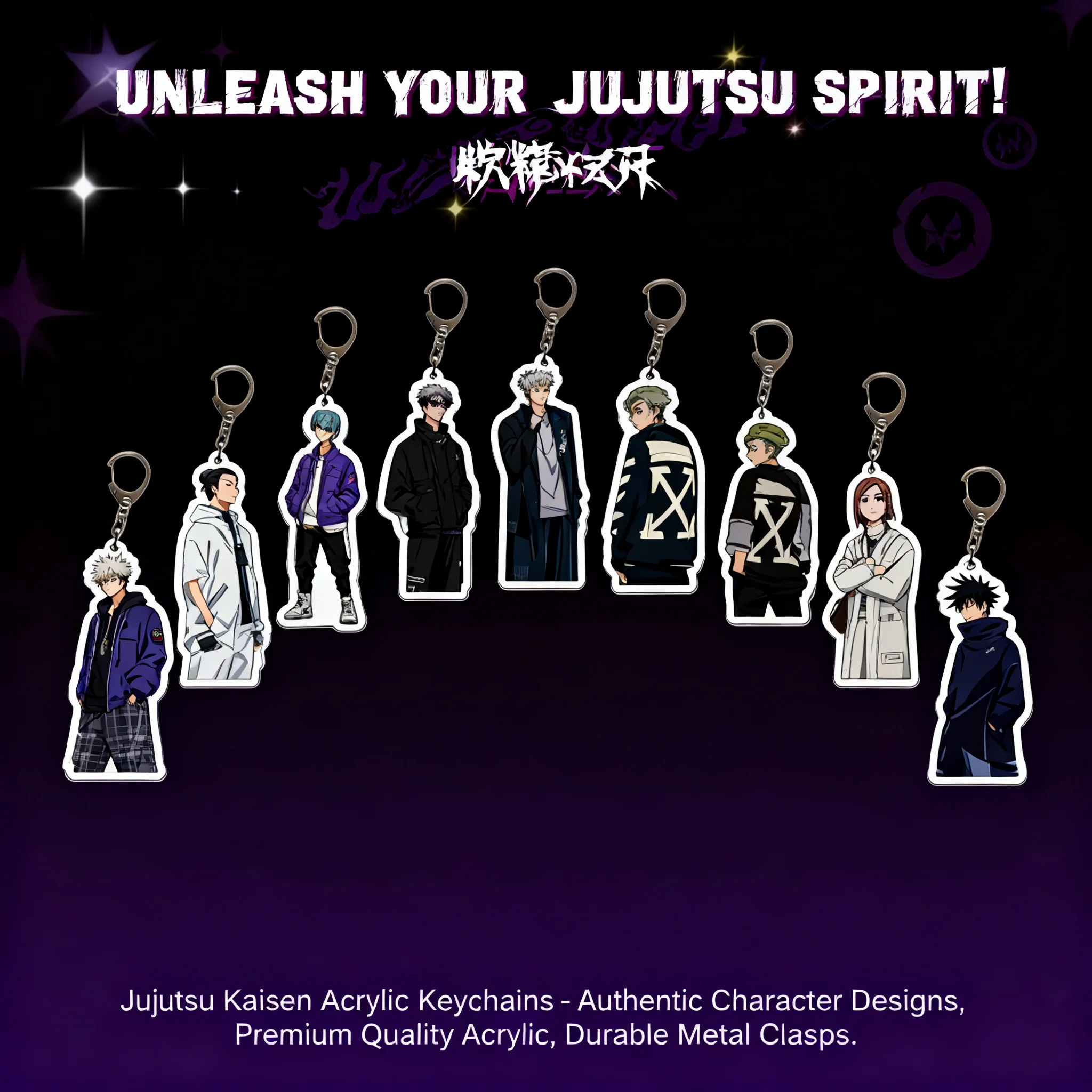 Jujutsu Kaisen Acrylic Keychain New Cute Gojo Fushiguro Cross Border Cartoon Pendant Anime Keychain In Stock
Jujutsu Kaisen Acrylic Keychain New Cute Gojo Fushiguro Cross Border Cartoon Pendant Anime Keychain In Stock