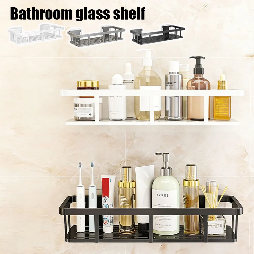 Bathroom Storage Rack No-Drill Wall Mounted Shampoo Makeup Storage Holder ShowerOrganizer Rack Bathroom Shelves Accessories
Bathroom Storage Rack No-Drill Wall Mounted Shampoo Makeup Storage Holder ShowerOrganizer Rack Bathroom Shelves Accessories