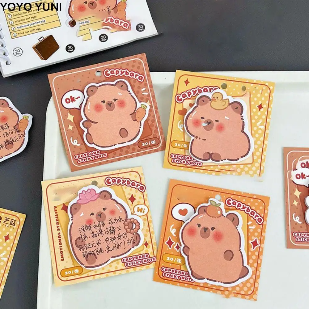 30 Sheets/Pack Ins Capybara Special-shaped Sticky Note Sticky Cartoon N Times Posted High Appearance Level Cute Memo Pad Message
30 Sheets/Pack Ins Capybara Special-shaped Sticky Note Sticky Cartoon N Times Posted High Appearance Level Cute Memo Pad Message