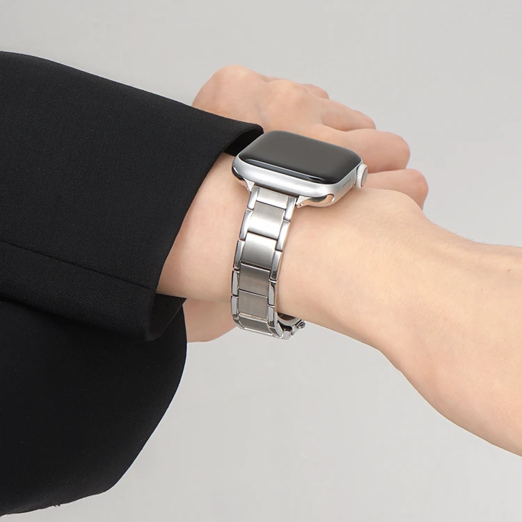 Ремешок из нержавеющей стали для Apple Watch 7 8 se 6 поколения iwatch345, металлическая дышащая цепочка для девочек, 40/44/45/41 мм, креативный летний
Ремешок из нержавеющей стали для Apple Watch 7 8 se 6 поколения iwatch345, металлическая дышащая цепочка для девочек, 40/44/45/41 мм, креативный летний