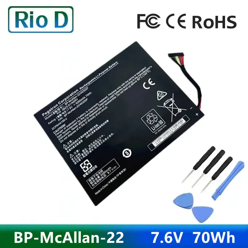 BP-McAllan-22 For Wacom MobileStudio Pro 16 DTH-W1620 0B23-011N0RV Laptop Battery 7.6V 70Wh 9260mAh For Getac Wacom Msp16
BP-McAllan-22 For Wacom MobileStudio Pro 16 DTH-W1620 0B23-011N0RV Laptop Battery 7.6V 70Wh 9260mAh For Getac Wacom Msp16