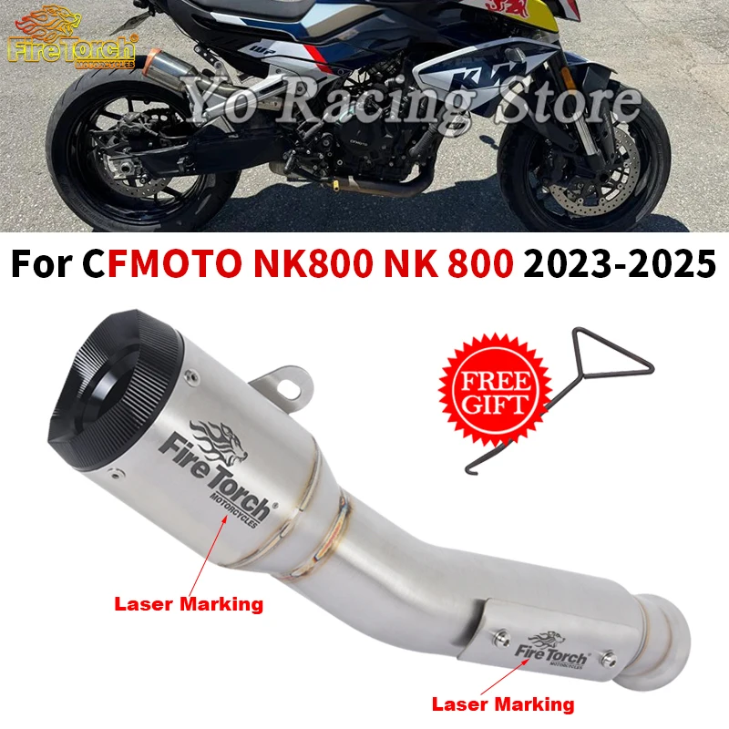 Slip On For CFMOTO NK800 800 NK 800nk 2023 2024 2025 Motorcycle Exhaust Escape With Middle Link Pipe Muffler For CFmoto nk800
Slip On For CFMOTO NK800 800 NK 800nk 2023 2024 2025 Motorcycle Exhaust Escape With Middle Link Pipe Muffler For CFmoto nk800