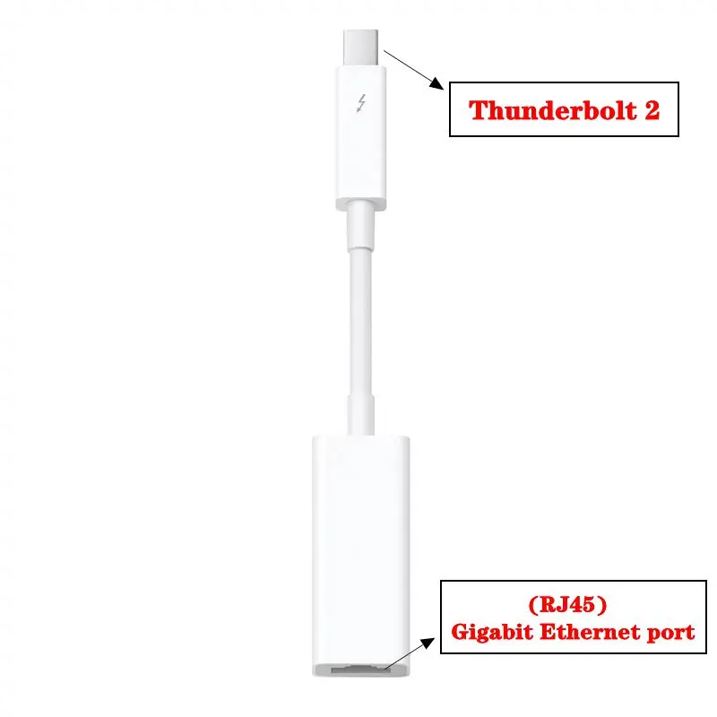 Адаптер Apple Thunderbolt к Gigabit Ethernet Thunderbolt 2, интерфейс Thunderbolt к кабелю сетевой карты
Адаптер Apple Thunderbolt к Gigabit Ethernet Thunderbolt 2, интерфейс Thunderbolt к кабелю сетевой карты