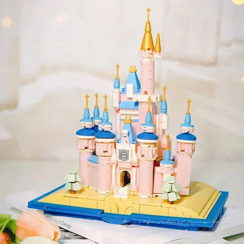 TOYLINX 768PCS Pink Magic Book Castle Princess Palace Building Blocks, Romantic Assembled Model Desktop Decor Gift for Girls
TOYLINX 768PCS Pink Magic Book Castle Princess Palace Building Blocks, Romantic Assembled Model Desktop Decor Gift for Girls
