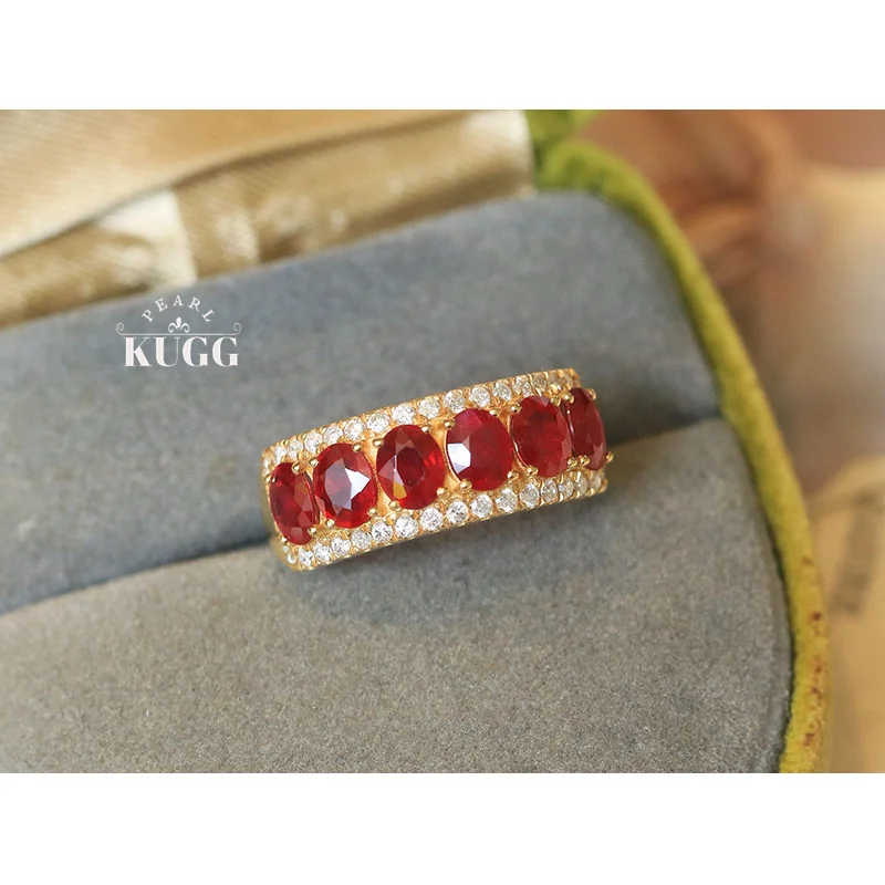KUGG 100% кольца из желтого золота 18 карат, роскошный дизайн, блестящий бриллиант, натуральный рубин, обручальное кольцо для женщин, ювелирные изделия с высоким драгоценным камнем
KUGG 100% кольца из желтого золота 18 карат, роскошный дизайн, блестящий бриллиант, натуральный рубин, обручальное кольцо для женщин, ювелирные изделия с высоким драгоценным камнем