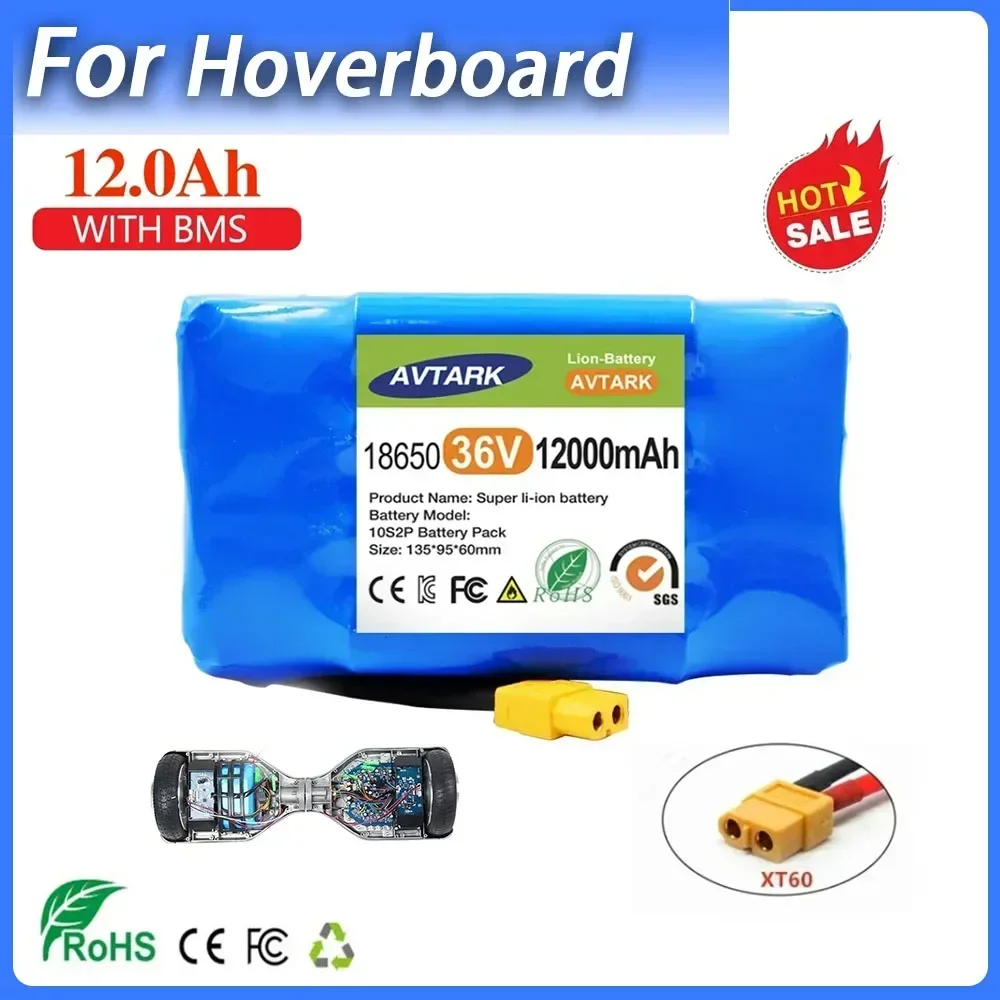 Genuine Li-Ion Battery Pack 12000mAh Rechargeable 36V Battery for Electric Self Balancing Scooter HoverBoard Unicycle
Genuine Li-Ion Battery Pack 12000mAh Rechargeable 36V Battery for Electric Self Balancing Scooter HoverBoard Unicycle