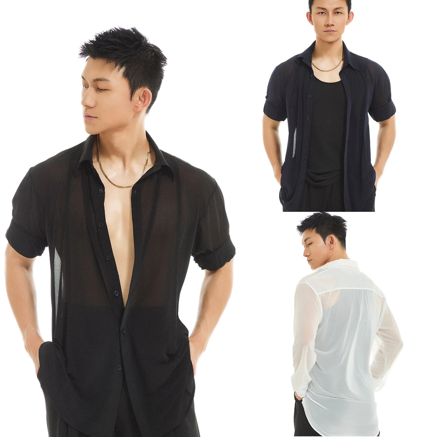 Mesh Latin Dance Shirt Men Loose Practice Clothing Male Rumba Cha Cha Ballroom Dance Performance Clothes Salsa Tops DNV23596
Mesh Latin Dance Shirt Men Loose Practice Clothing Male Rumba Cha Cha Ballroom Dance Performance Clothes Salsa Tops DNV23596