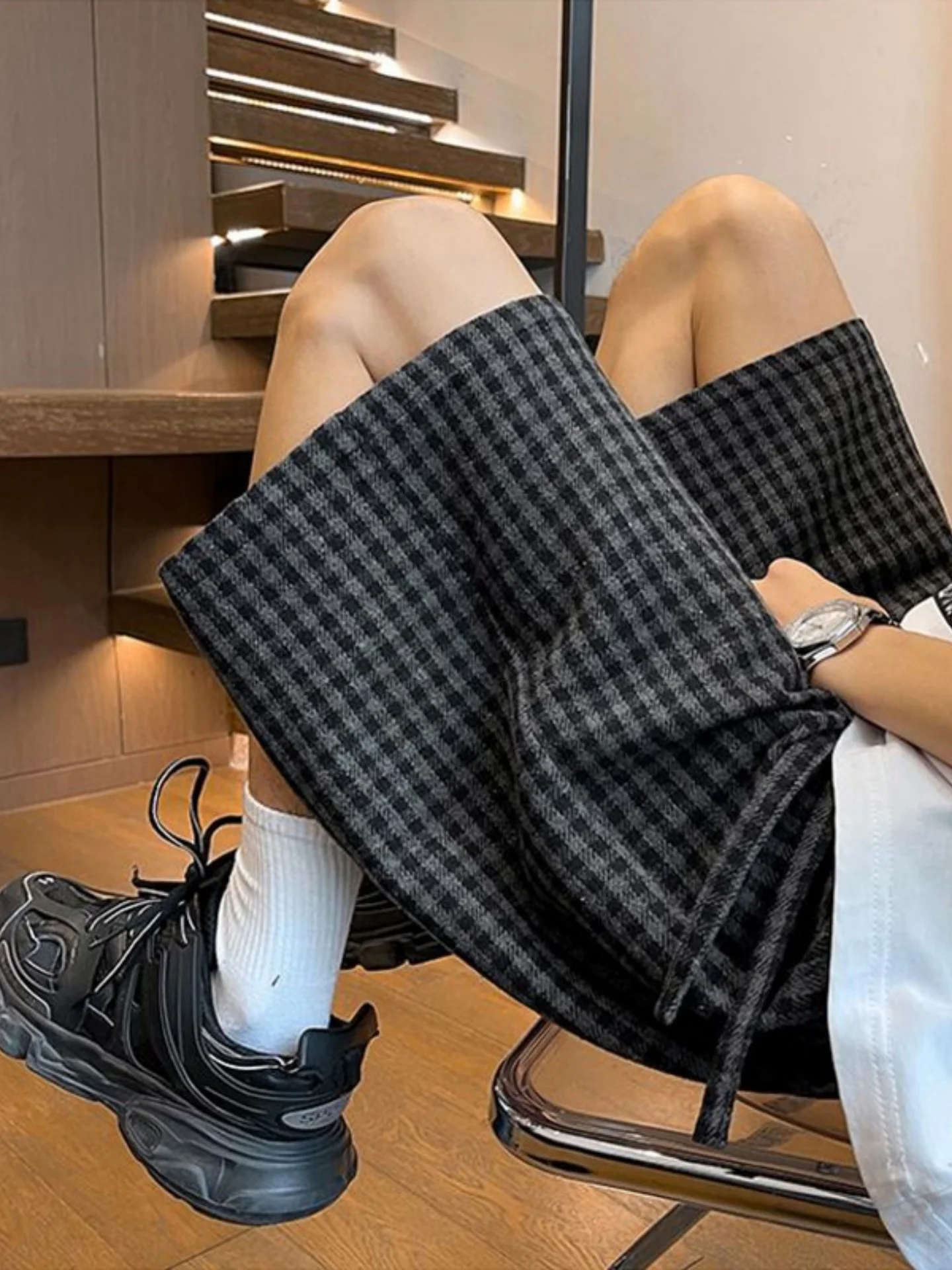 American Casual Retro Plaid Shorts Men's Summer Lazy Style Sport Sweatpants Straight Leg Five-Quarter Pants Unisex Casual Pants
American Casual Retro Plaid Shorts Men's Summer Lazy Style Sport Sweatpants Straight Leg Five-Quarter Pants Unisex Casual Pants