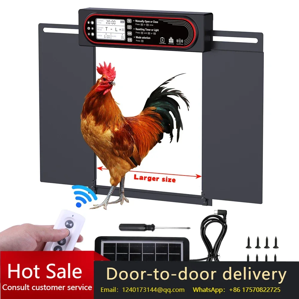 Solar-Powered Automatic Coop Door Timer with LCD Display for Easy Coop Door Operation
Solar-Powered Automatic Coop Door Timer with LCD Display for Easy Coop Door Operation