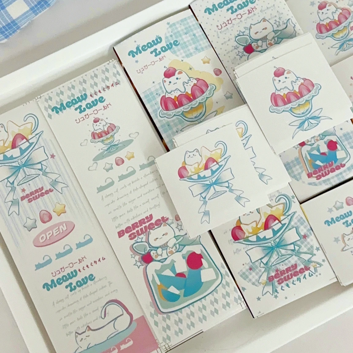60pcs Creative Stickers Set-Blue Kitten Design - DIY packaging decorating Photo Card Stickers Gift Packaging Decorative Stickers
60pcs Creative Stickers Set-Blue Kitten Design - DIY packaging decorating Photo Card Stickers Gift Packaging Decorative Stickers