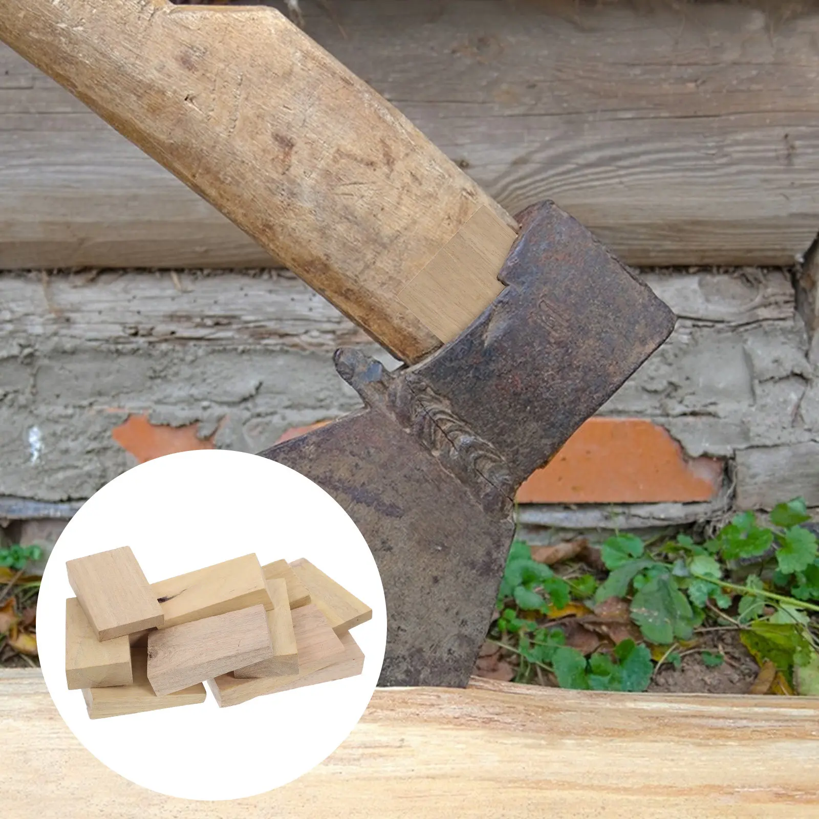 10Pcs Wood Tool Wedges for Axe Handle Replacement Hammer Hoe Fixing Secure Fastening DIY Repair Kit Triangular Wedge
10Pcs Wood Tool Wedges for Axe Handle Replacement Hammer Hoe Fixing Secure Fastening DIY Repair Kit Triangular Wedge