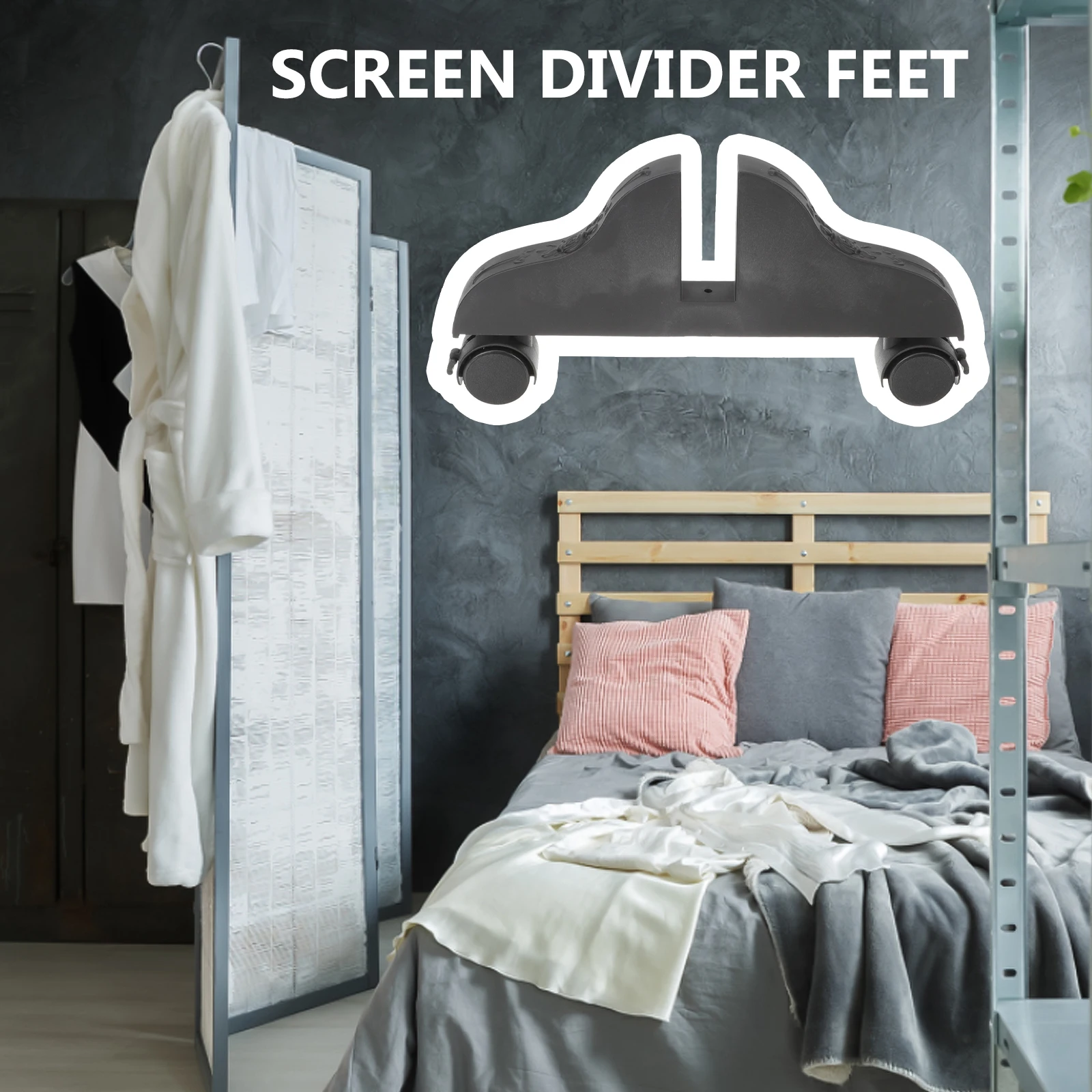 Mobile Door Base Divider Stand Screen Support Partition Bracket Plastic Feet for Home Office Thickened Wear Resistant
Mobile Door Base Divider Stand Screen Support Partition Bracket Plastic Feet for Home Office Thickened Wear Resistant