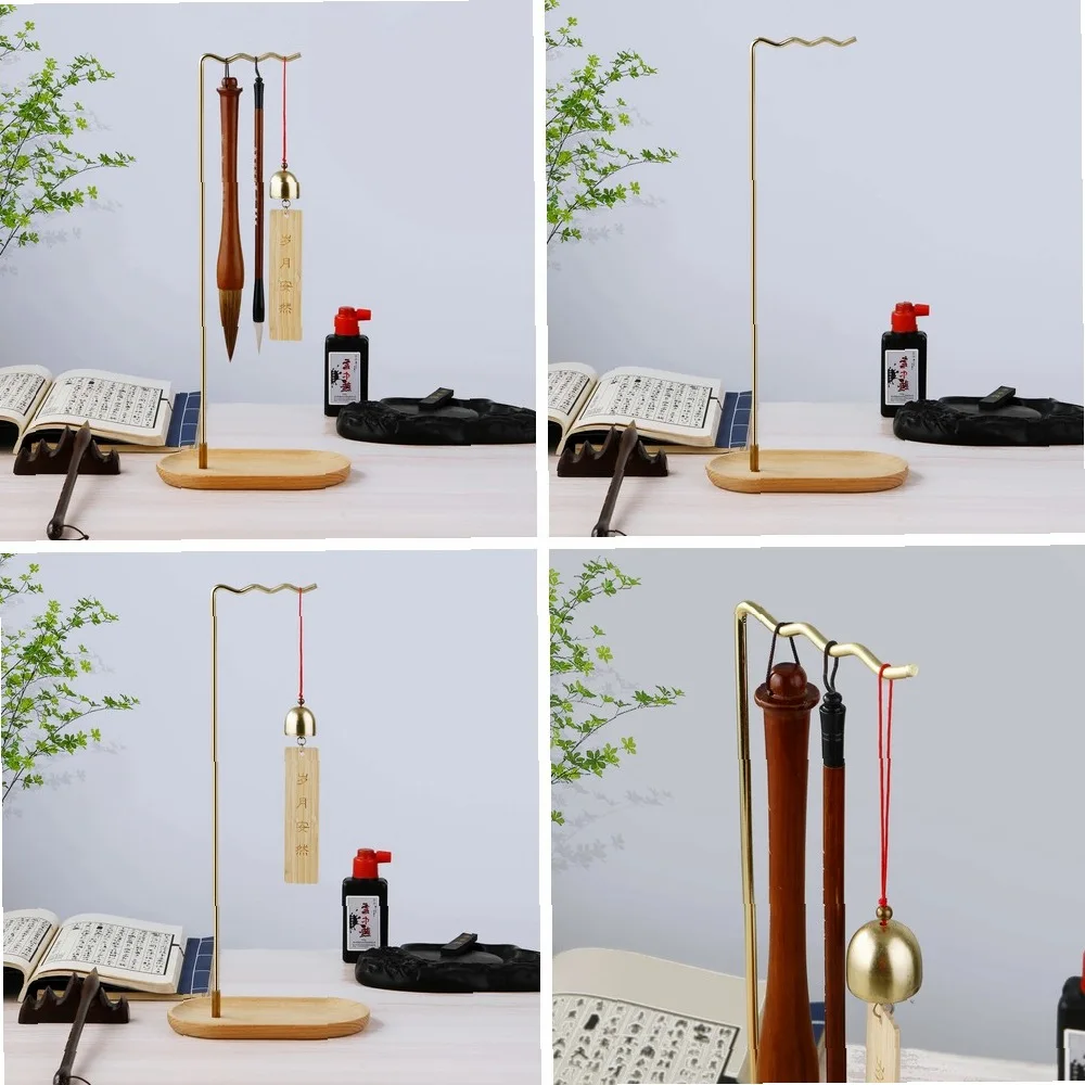 Metal Chinese Brush Pen Holder with Beechwood Base Calligraphy Rest Ink Hanger 3 Hooks Writing Brush Holder School Stationery
Metal Chinese Brush Pen Holder with Beechwood Base Calligraphy Rest Ink Hanger 3 Hooks Writing Brush Holder School Stationery