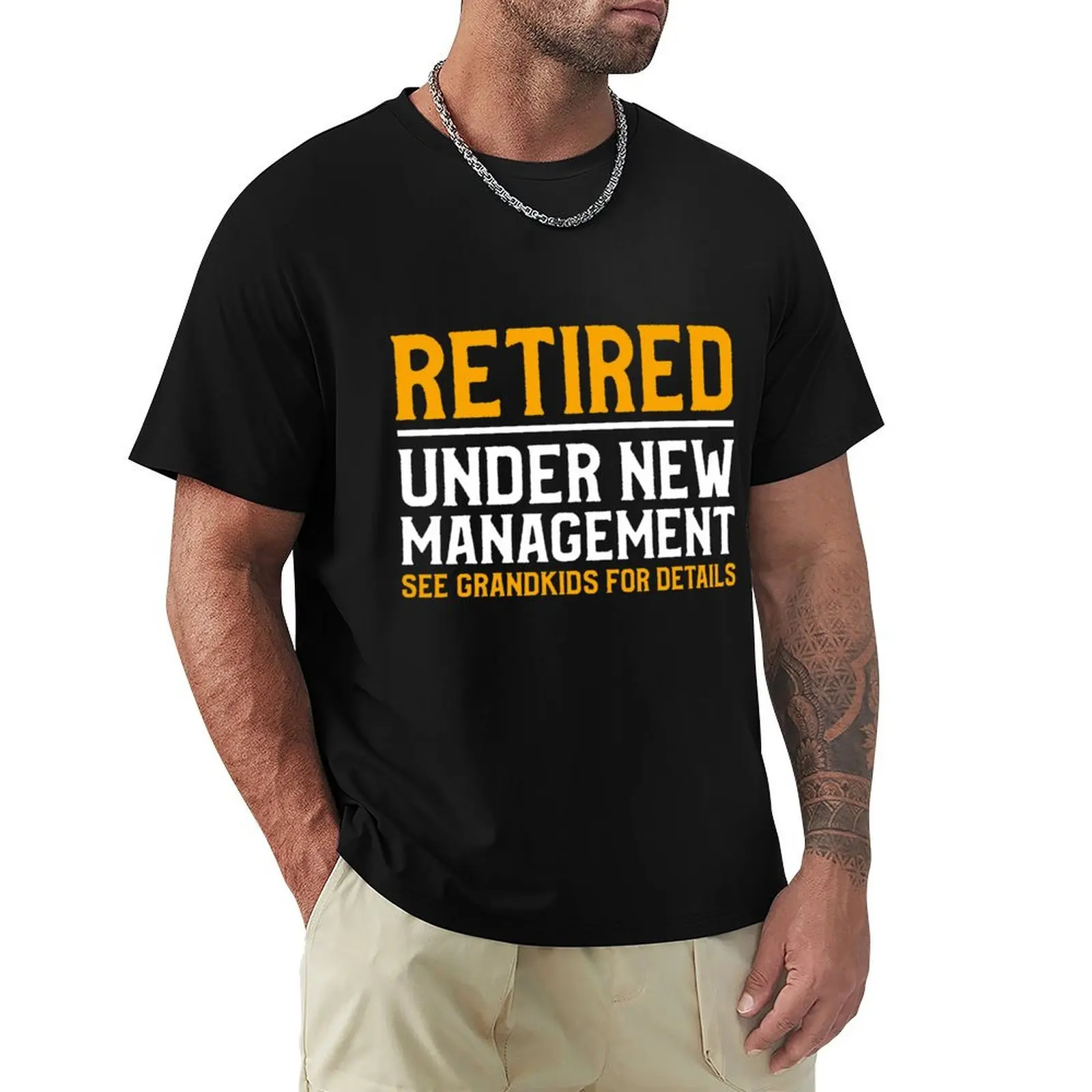 Retired Under New Management See Grandkids For Details Retirement T-Shirt Quick Dry Training Short Sleeve Tee
Retired Under New Management See Grandkids For Details Retirement T-Shirt Quick Dry Training Short Sleeve Tee