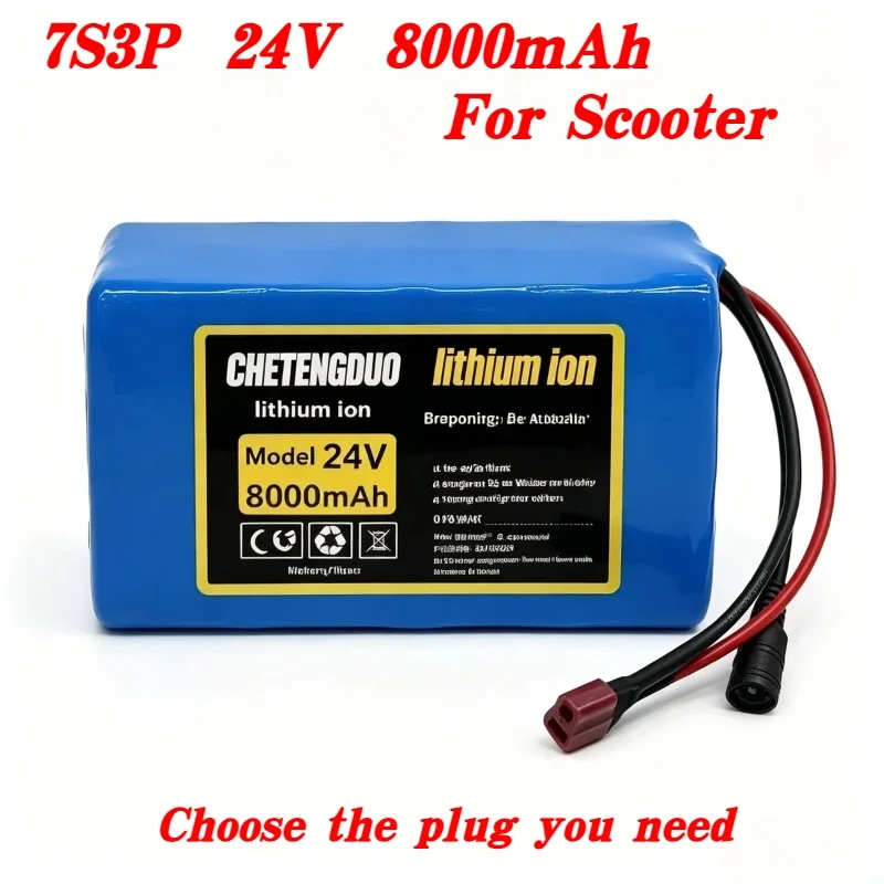 High Capacity 24V 8Ah 7S3P Li-ion Battery Pack Rechargeable for Wheelchair Scooter Bike Golf Cart Trolling DIY Power Bank
High Capacity 24V 8Ah 7S3P Li-ion Battery Pack Rechargeable for Wheelchair Scooter Bike Golf Cart Trolling DIY Power Bank